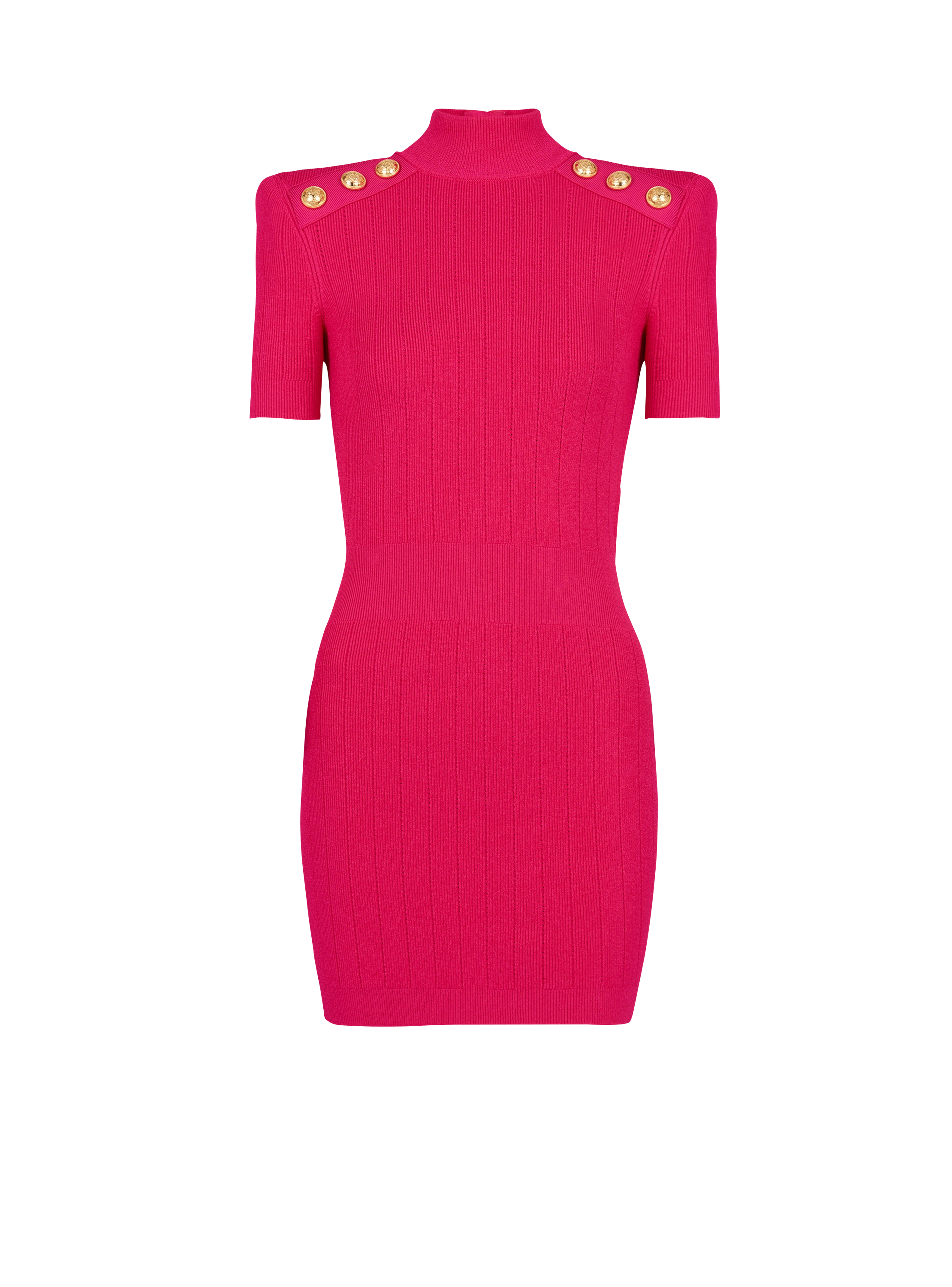 Short knit dress, pink