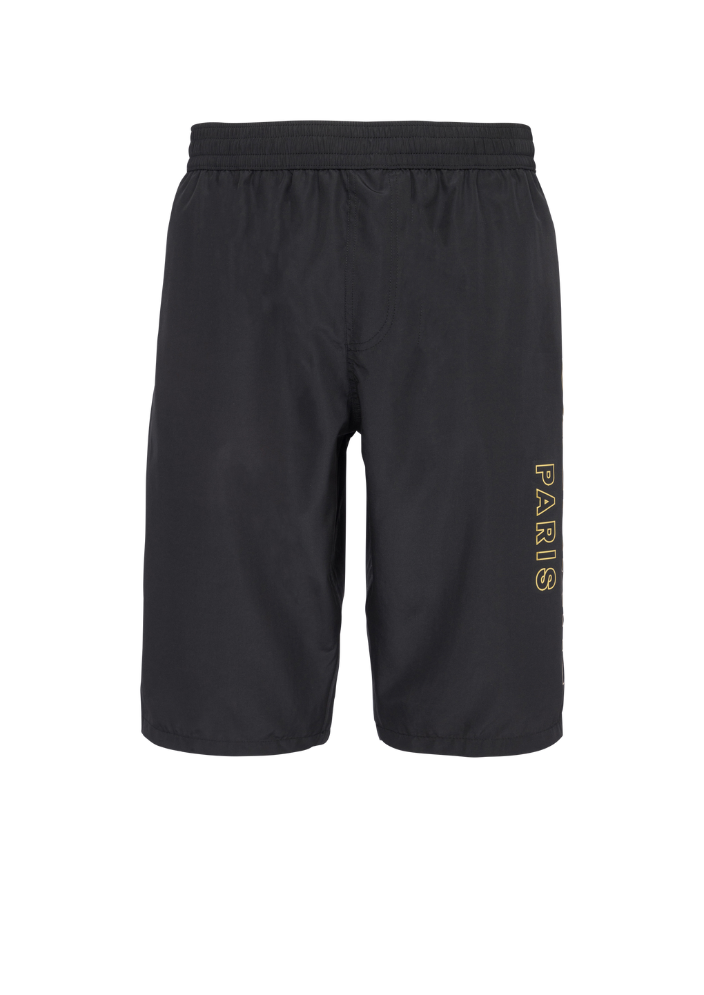 Balmain logo swim shorts, black, hi-res