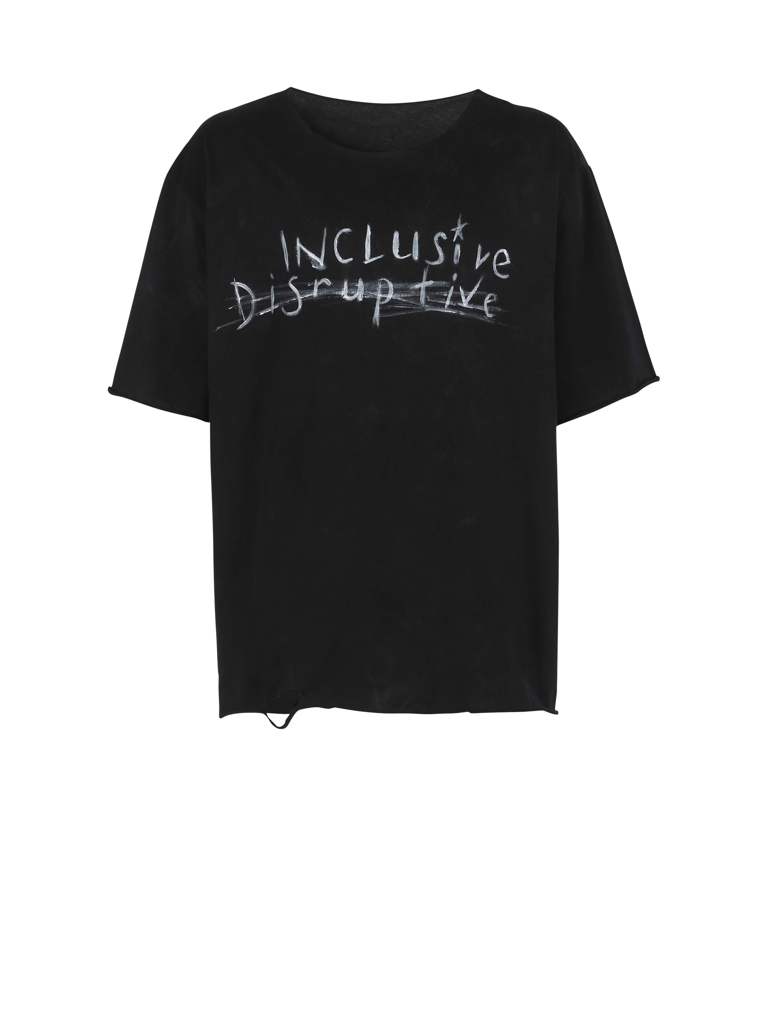 Unisex - Printed cotton T-shirt, black